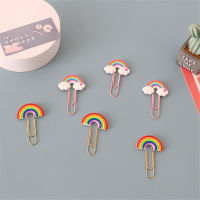 1pcs Clip Gifts Stationery Ticket Memo Supplies Photo Clips Rainbow Shape Clouds