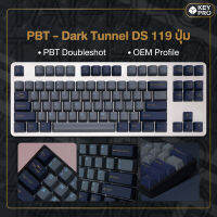 T19 คีย์แคป TAI-HAO PBT Double Shot Dark Tunnel DS 119 ปุ่ม