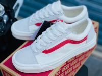 [???_??? แท้] Vans old skool Style 36 Marshmallows (แถบแดง) รองเท้าแวนส์ รองเท้าผ้าใบ สินค้าพร้อมกล่อง