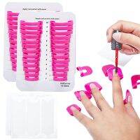 26 Pcs (10 Sizes) Reusable Soft Plastic Nail Polish StencilSpill Proof Manicure Protector Tools