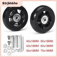 B2RJKKKHO 1Set ทนต่อความยืดหยุ่น 40mm/43mm/54mm/60mm/64mm/70mm เงียบไร้เสียง พร้อมสกรูสกรู เพลาชิ้นส่วนกระเป๋าเดินทาง ชุดซ่อมเพลา ล้อกระเป๋าเดินทาง