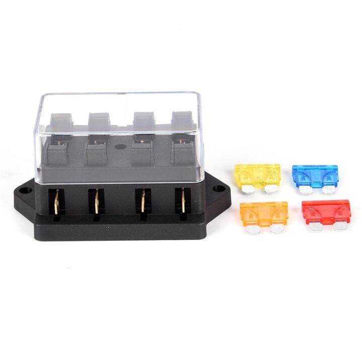 yf-car-4-way-circuit-standard-ato-blade-fuse-box-block-holder-12v-24v-4-for-22mm-handlebar-motorcycles-e-bikes