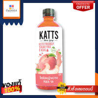 แคทส์ ไซรัปหญ้าหวานรสพีช 500 มล.Katts Stevia Syrup Peach 500 ml