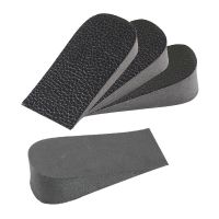 1 Pair Hard PU Leather Height Increase Insole Sneakers Heel Insert Heighten Half Insoles 1-3cm Shoe Pads Insoles for Unisex Shoes Accessories