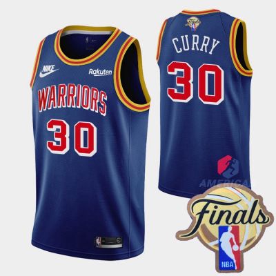 เสื้อยืดบาสเก็ตบอล ลาย NBA 30 Stephen Curry Jersey 2022 Finals สีทอง สําหรับผู้ชาย