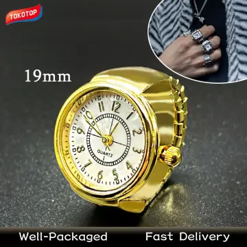 Buy 12 INCH Brown Polish with Brass Ring Wall Clock Online at Low Prices in  India - Amazon.in