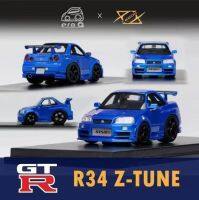 YM ในสต็อกไม่ใช่1:64 Q ขนาด GTR Z-TUNE R34แก้ไขรุ่นเรซิ่น Diorama โมเดลรถยนต์คอลเลกชันขนาดเล็ก Carros ของเล่น404ข้อผิดพลาด