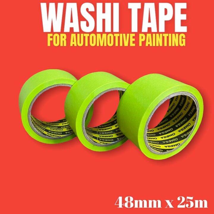 Washi Tape (For Painter Tape/ Automotive) 2” x 25m Sold per Roll