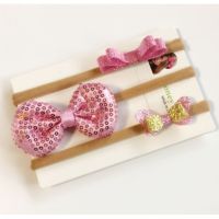 3Pcs Baby Girl Cute Bow Headband Flower Headwear Infant Hair Band Accessories