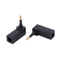 3.5 mm Optical Adapter Digital audio cable 90 degree Right angle mini toslink adapter for TV Box Connector for Toslink Cable