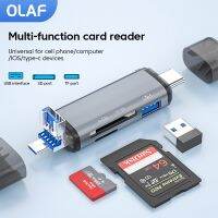 USB 3.0เครื่องอ่านการ์ด6 In 1 OTG มัลติชั่นประเภท C ชิ้นส่วนทีเอฟเอสดีขนาดเล็ก USB เครื่องอ่านการ์ดอะแดปเตอร์สำหรับเครื่องพีซีแล็ปท็อปแท็บเล็ตอุปกรณ์ IOS ประเภท C