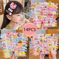 【hot】❈✻  14PCS Childrens New Internet Baby Hair Accessories Bangs  Clip Cartoon Headdress