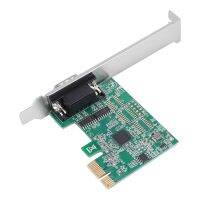 PCIE to Single Serial Port Rs232 Expansion Card Chip AX99100 Serial DB9 Pcie Adapter Riser Card for Desktop Computers