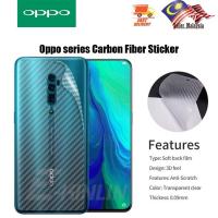 (Great. Cell phone case)  สติกเกอร์ Oppo F5 F7 F11 F11pro A93 A92 A9 A15s 2020 A15 A31 A73 A53 A1k A3s A12e A5s A5 A12คาร์บอนไฟเบอร์ด้านหลัง