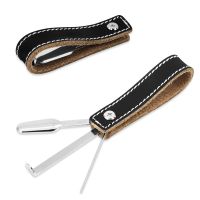 [COD] Leather Folding Three-in-One Knife Scraper Three-piece Set Cleaning Accessories