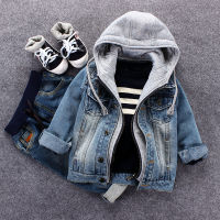 Kids Denim Jacket  Boys Jean Coat Clothes Fashion Casual Boys Cardigan Childrens Outdoor Cowboy Clothing Toddler Hoodies