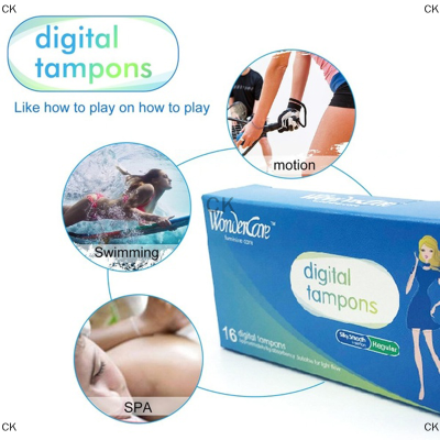 CK 16ชิ้น/กล่อง Super ดูดซับผ้าฝ้ายปกติ tampons Women menstructure Protection