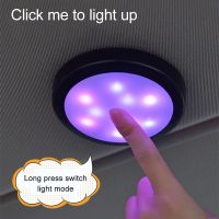 Car Led Wireless Touch Switch Light 7 Color Auto Ambient Lamp Portable Night Reading Light Roof Magnetic Projector Home Bar Night Lights