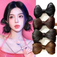 Fashion Women Styling Tools Synthetic Bow Hair Bun Chignon Hair Clip Natural Fake Bow Wig Hairpins Headwear Hair Accessories