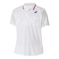 Asics เสื้อเทนนิสผู้ชาย Mens Court Gpx Polo Shirt | Brilliant White ( 2041A252-100 )