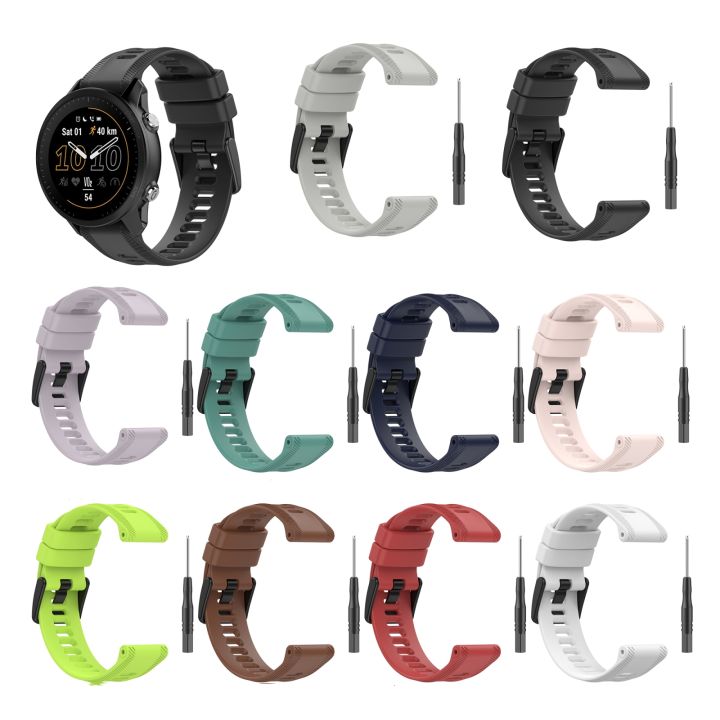 สำหรับวิธี-garmin-s60สายนาฬิกาข้อมือซิลิโคนสีทึบ22มม-สีขาว-ขายเอง