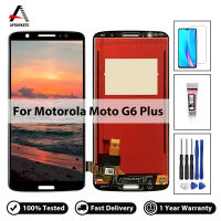 หน้าจอ LCD ต้นฉบับสำหรับ Motorola Moto G6 PLus Xt1926-5 XT1926-8 XT1926จอแสดงผล LCD Touch Screen Digitizer Assembly Touch Panel ไม่มี Dead Pixel