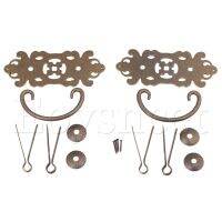 2 x 11.7x6cm Bronze Cabinet Swing Drop Pull Handles with U-Shaped Needle"  Door Hardware Locks