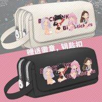 BLACKPINK Peripheral Pencil Case Girls Junior High School Students High-value Stationery Box Large-capacity Double Layer Pen Case 【APR】