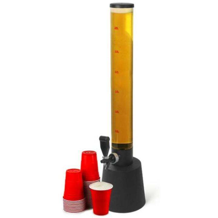 Beer Tower, Removable Ice Tube Threelegged Beer Tap Tower 3L Draft