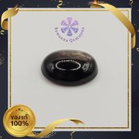 10.94 ct. พลอยสตาร์ดำ (Natural Black Star Sapphire) มีเหลือบเป็นขาเมื่อโดนแสงไฟ หรือแสงแดด เป็นพลอยที่มีเอกลักษณ์ น่าสะสม เผาใหม่ การันตีพลอยแท้ 100%