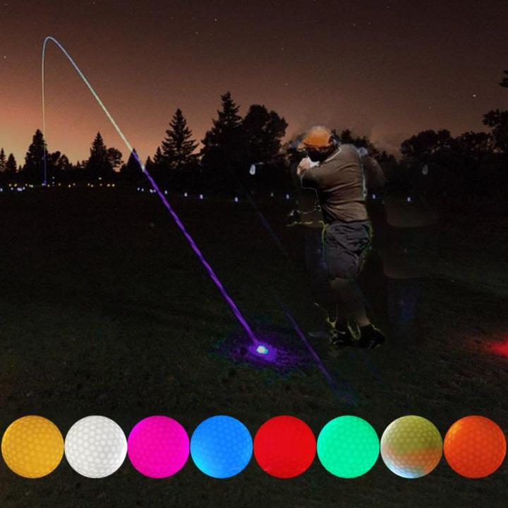 ลูกกอล์ฟหลอดไฟ-led-ฝึกวันหยุดใช้ซ้ำได้ใช้เรืองแสงได้ในที่มืดลูกกอล์ฟอิเล็กทรอนิกส์