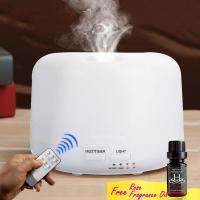 เครื่องพ่นอโรม่า พร้อมรีโมท! Aroma Diffuser with Remote Control ฟรี! น้ำมันสกัดจากดอกกุหลาบ  - เครื่องพ่นควัน ไอน้ำ น้ำมันหอมระเหย ปรับอากาศ สดชื่น