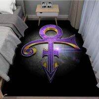 【YF】 3D Printing Prince Rug for Living Room Purple Rain Floor Mat Door Anti-slip Carpet Bedroom Home Decoration