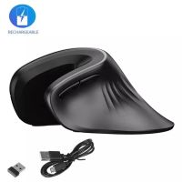 ZZOOI 2.4G wireless vertical mouse ergonomics vertical mouse office game mouse 3 levels DPI 1600DPI Wired Mice for Office Laptop PC