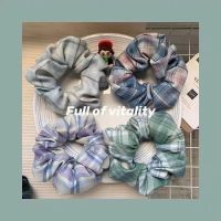 ชุดดอกไม้พิมพ์ Scrunchies ผมสำหรับหญิงสาวน่ารักยืดหยุ่นผมวงดนตรีแถบคาดศีรษะยางผมอุปกรณ์เสริม