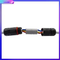 LOVOKK โคมไฟติดเพดาน สกรูอะแดปเตอร์ลวด ไฟภายนอกอาคาร CDF-M3 2-3คอร์ ข้อต่อกันน้ำ ขั้วต่อไฟฟ้า ขั้วต่อกันน้ำ ขั้วต่อสายเคเบิลกันน้ำ