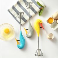 Swan Self Turning Manual Whisk Egg Beater Semi-Automatic Handheld Pressing Cream Stirring Whisk Baking Tools