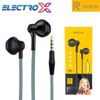 หูฟังเรียวมี Realme T-002 HD Sound Extra Bass ของแท้ เสียงดี ช่องเสียบแบบ 3.5 mm Jack ใหม่ล่าสุด รับประกัน1ปี BY ELECTRO X STORE