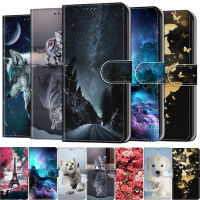 ซองหนังสำหรับ Huawei Honor 9A 9C 8A 8 9 10 20 30 Lite Pro 7X 8X 30S X8 X7 กระเป๋าสตางค์ทาสีหนังสือ Funda-SLPPP STORE