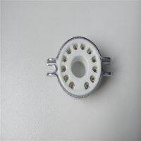 【CW】 5pcs ceramic tube socket 12 pin GZC12-F silver foot for 9MN8/8AC9/50CA10 amplifier