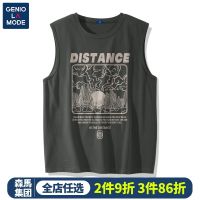 Semir Group GENIOLAMODE American sports vest mens tide brand summer vest mens cotton sleeveless t-shirt