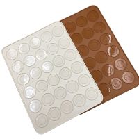 New Silicone Macaron Macaroon Pastry Oven Baking Mould Sheet Mat 30-Cavity DIY Mold Baking Mat SCI88