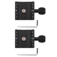 2X Aluminium 50mm Quick Release Plate QR Clamp Fits Arca-Swiss Standard for Tripod Ballhead