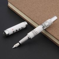 luxury quality Blue and White Porcelain horse Fountain Pen Painting  0.7mm Nib ink pen Stationery Student Office supplies new  Pens