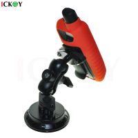 Double Socket Arm + Twist Lock Suction Cup Ball Mount Bracket Base For Garmin GPSMAP 66S 66ST 66I 66SR 65SR 67 67I