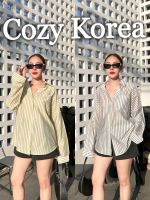 Cozy Korea shirt ลายสวยสุดเก๋ ผ้าดีสุดๆผ้าเกาหลีเนื้อพิเศษ นิ่มใส่สบาย ลายและโทนสีสวยไม่ซ้ำใคร ทรงoversizeใส่สวยๆเก๋ๆจ #พร้อมส่ง