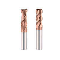 Zand Tools Square Milling Cutter End Mill 2Flute 6mm 10mm 12mm 16mm Flat Hard Metal Strawberry สําหรับ CNC Aluminium Wood