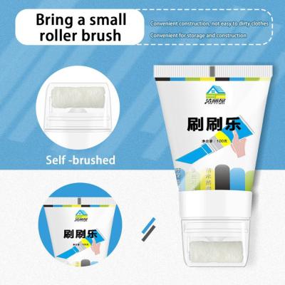 Brush The Wall Repair Paste With Small Rolling Paint Wall Treatments Small Roller Brush Graffiti Cover Wall Renovation Paint Tools Accessories