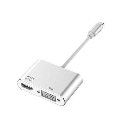 USB 3.1 Type C to HDMI+VGA Female Adapter