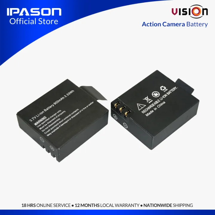 VISION ACTION CAMERA BATTERY 900mAh Lazada PH